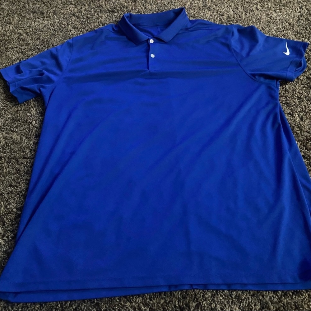 Blue XL Nike Golf Polo Shirt